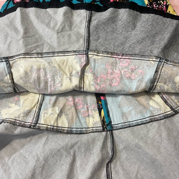 Nine West Dress 14 Floral V-Neck Fit n Flare Multicolor Cotton V Neck - Picture 13 of 13